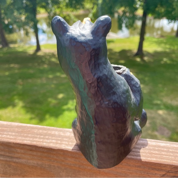 BIG SKY CARVERS BEARFOOTS BLACK BEAR BUD VASE MATCH / PENCIL HOLDER JEFF FLEMING - Picture 4 of 6